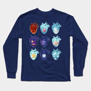 heart landscape natural phenomena Long Sleeve T-Shirt